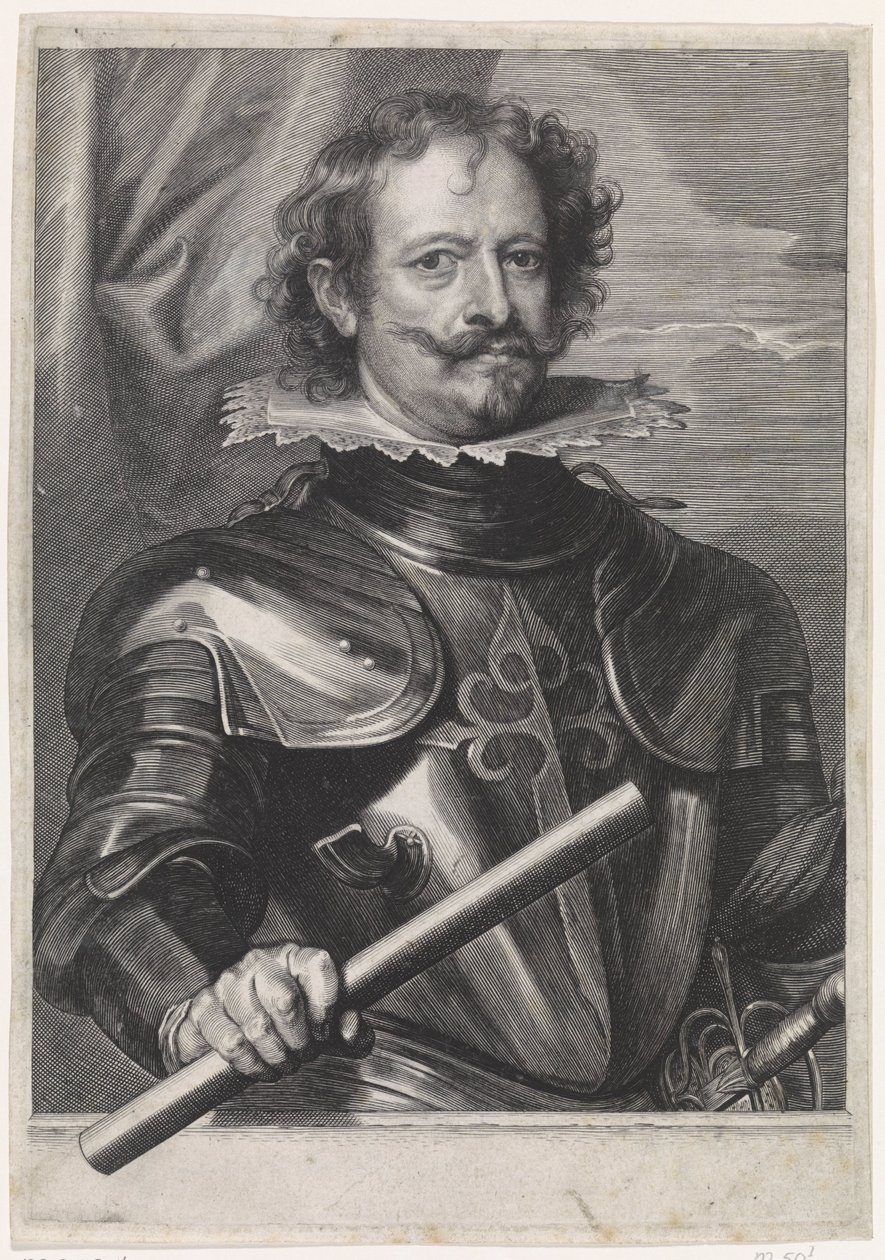 Portrait de Diego Felipez de Guzmán, marquis de Leganés - Paulus Pontius