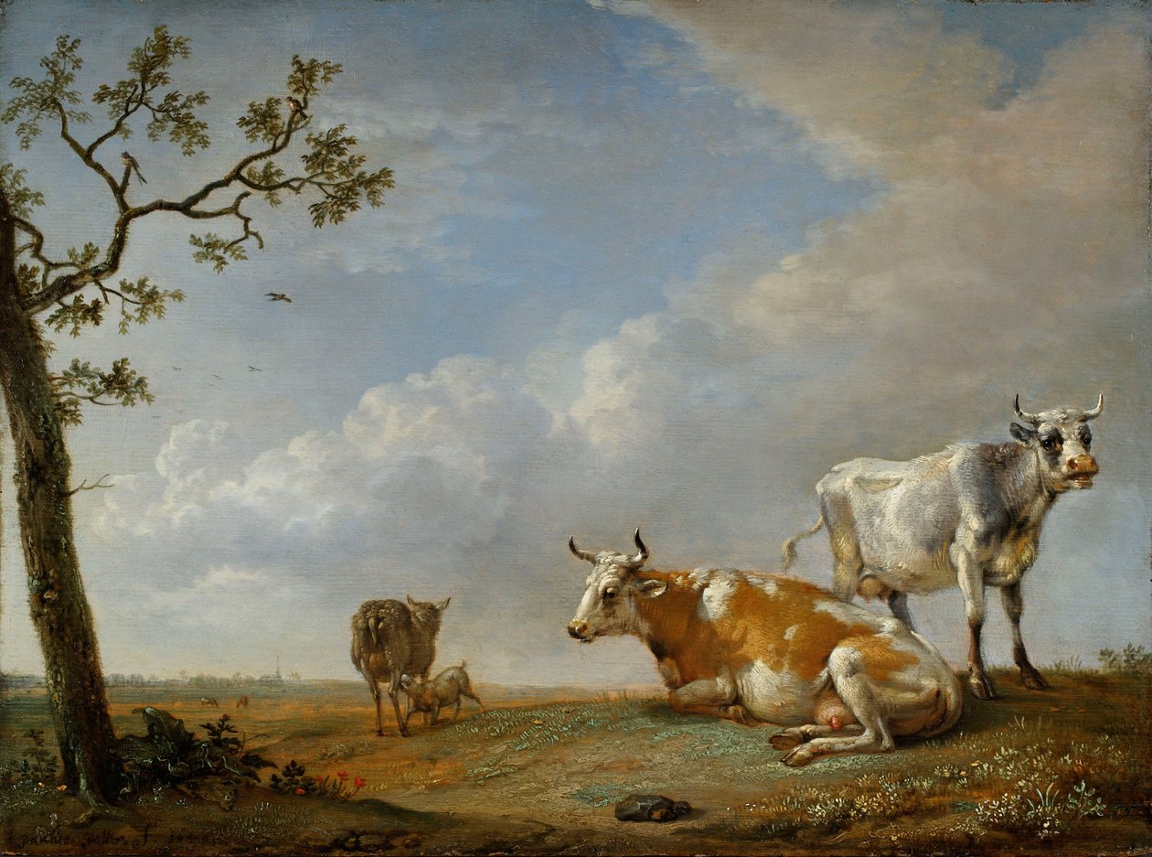 Animaux se reposant dans le pâturage - Paulus Potter