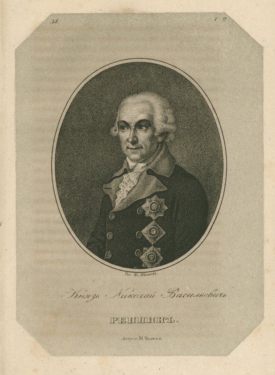Prince Nikolaï Vassilievitch Repnine, fin du XVIIIe siècle - Pavel Alexeevich Ivanov