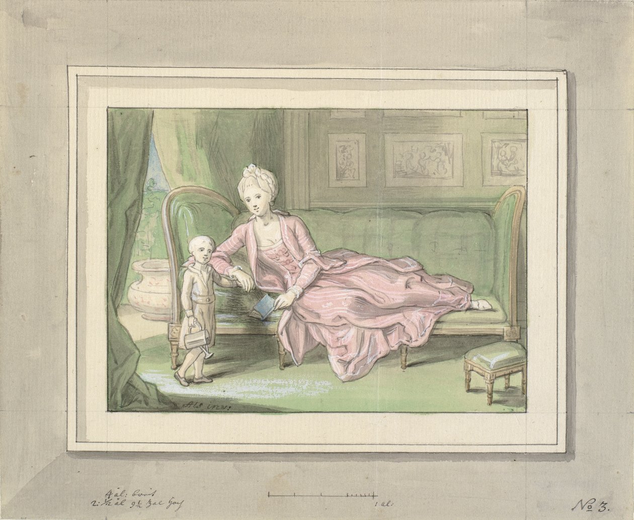 Troisième esquisse pour une peinture de Caroline Mathilde et Frédéric - Peder Als