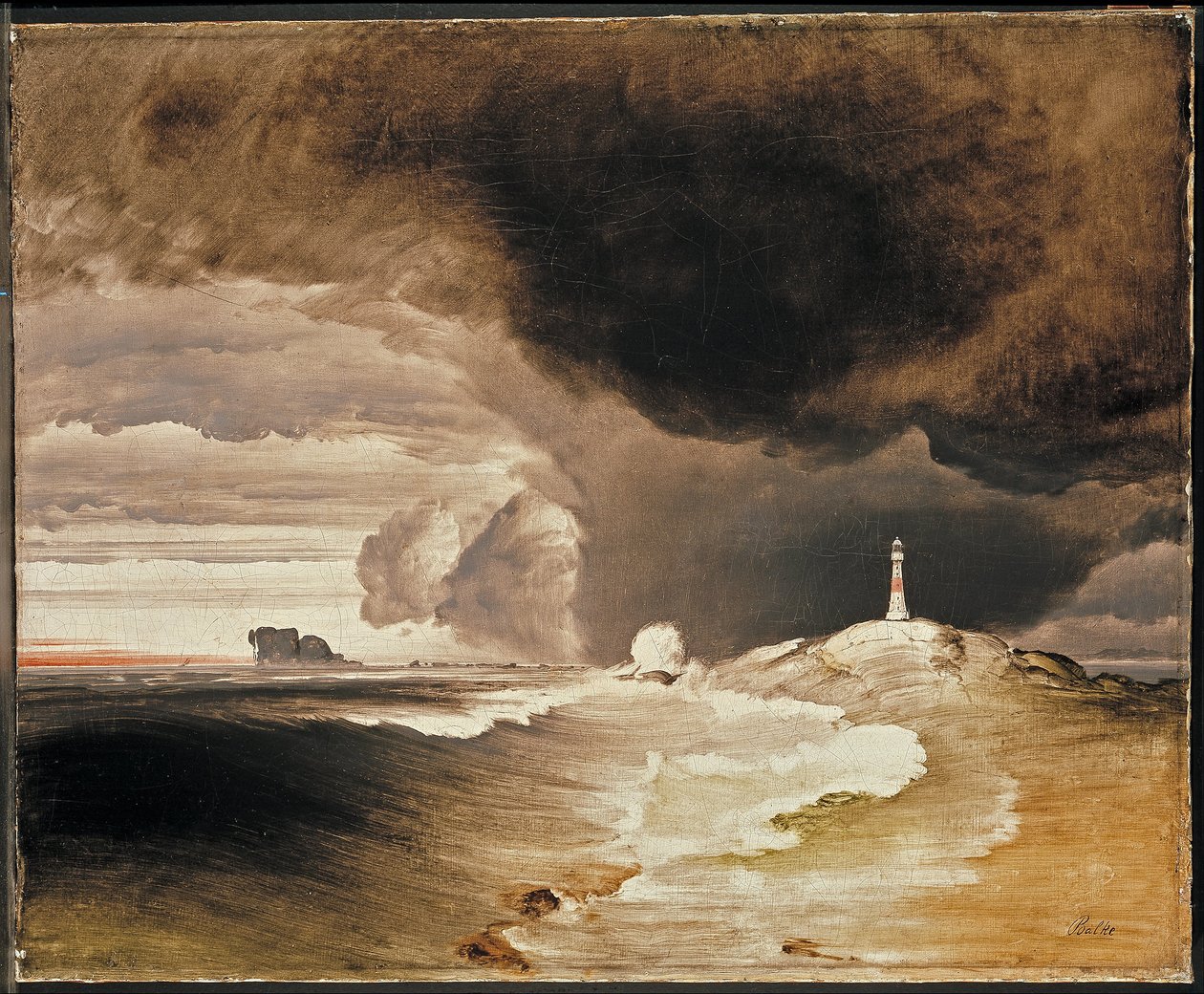 Phare sur la côte norvégienne - Peder Balke