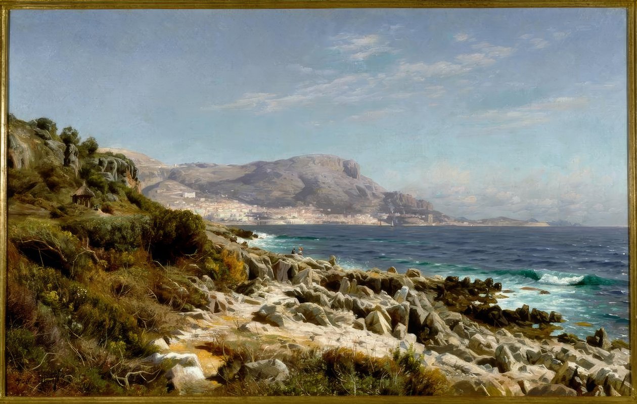 Côte près de Monte Carlo - Peder Monsted