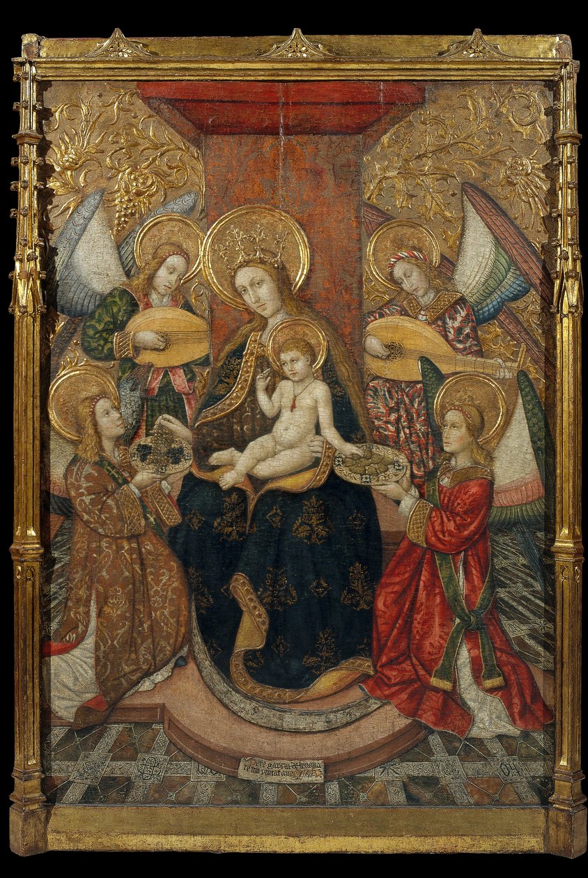 Vierge et anges - Pedro García de Benabarre