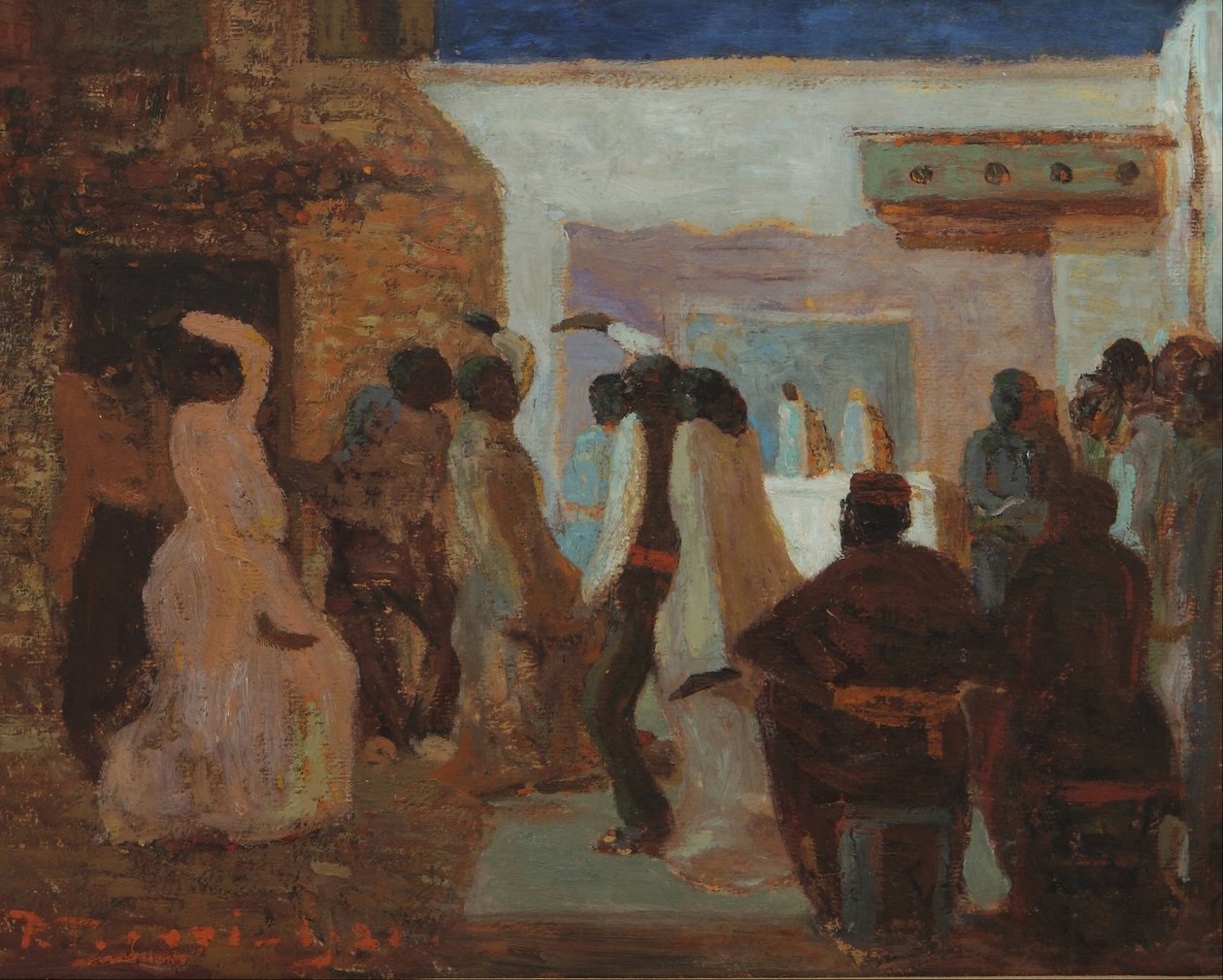 Candombe ou Candombe sous la lune - Pedro Figari