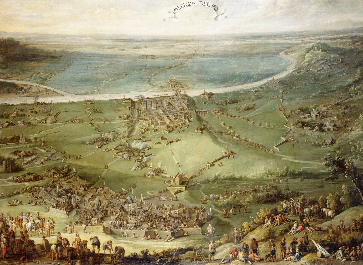 Les troupes espagnoles et impériales vaincues par la France et la Savoie à Valenza Po - Peeter Snayers