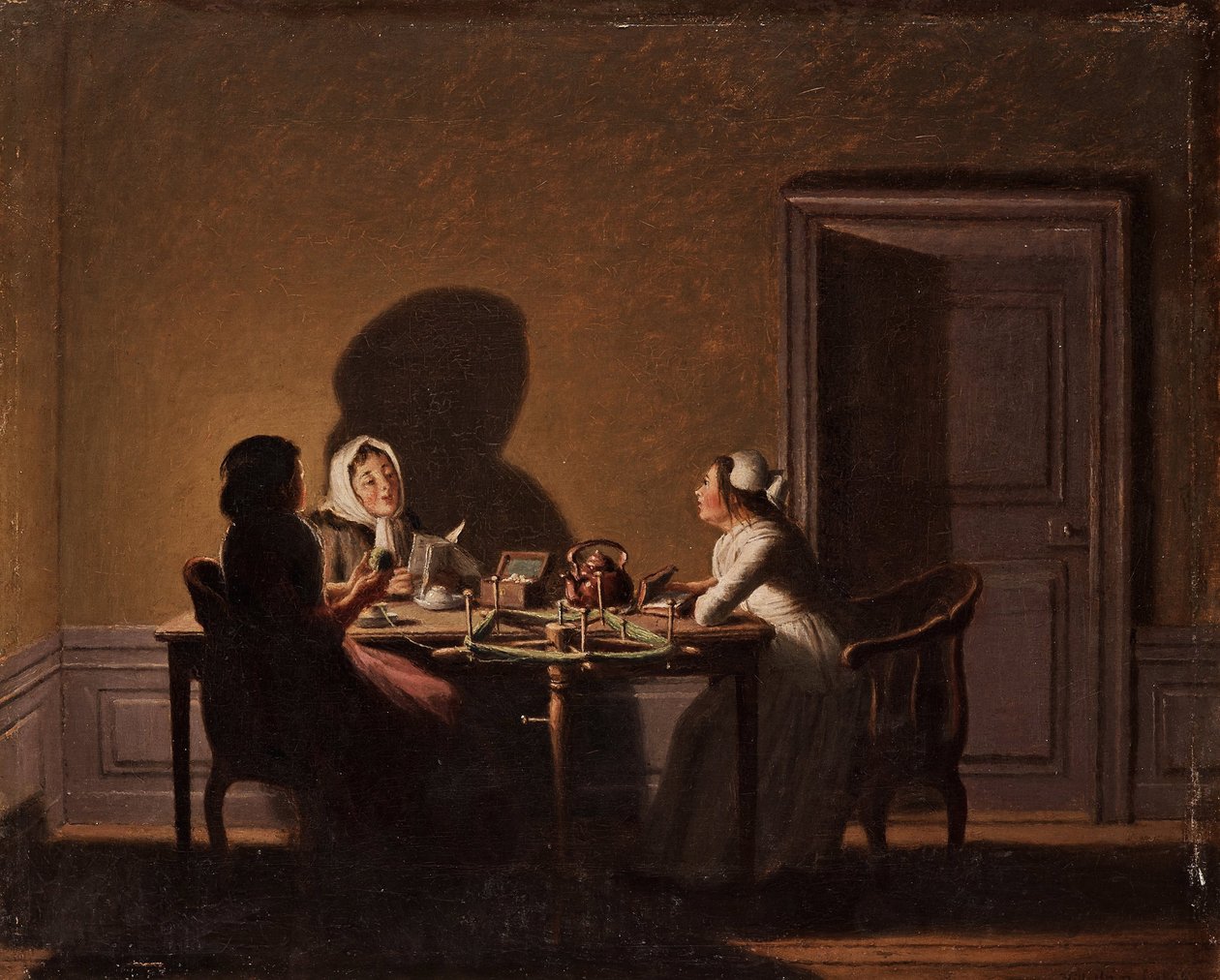 Lecture à la chandelle - Pehr Hilleström