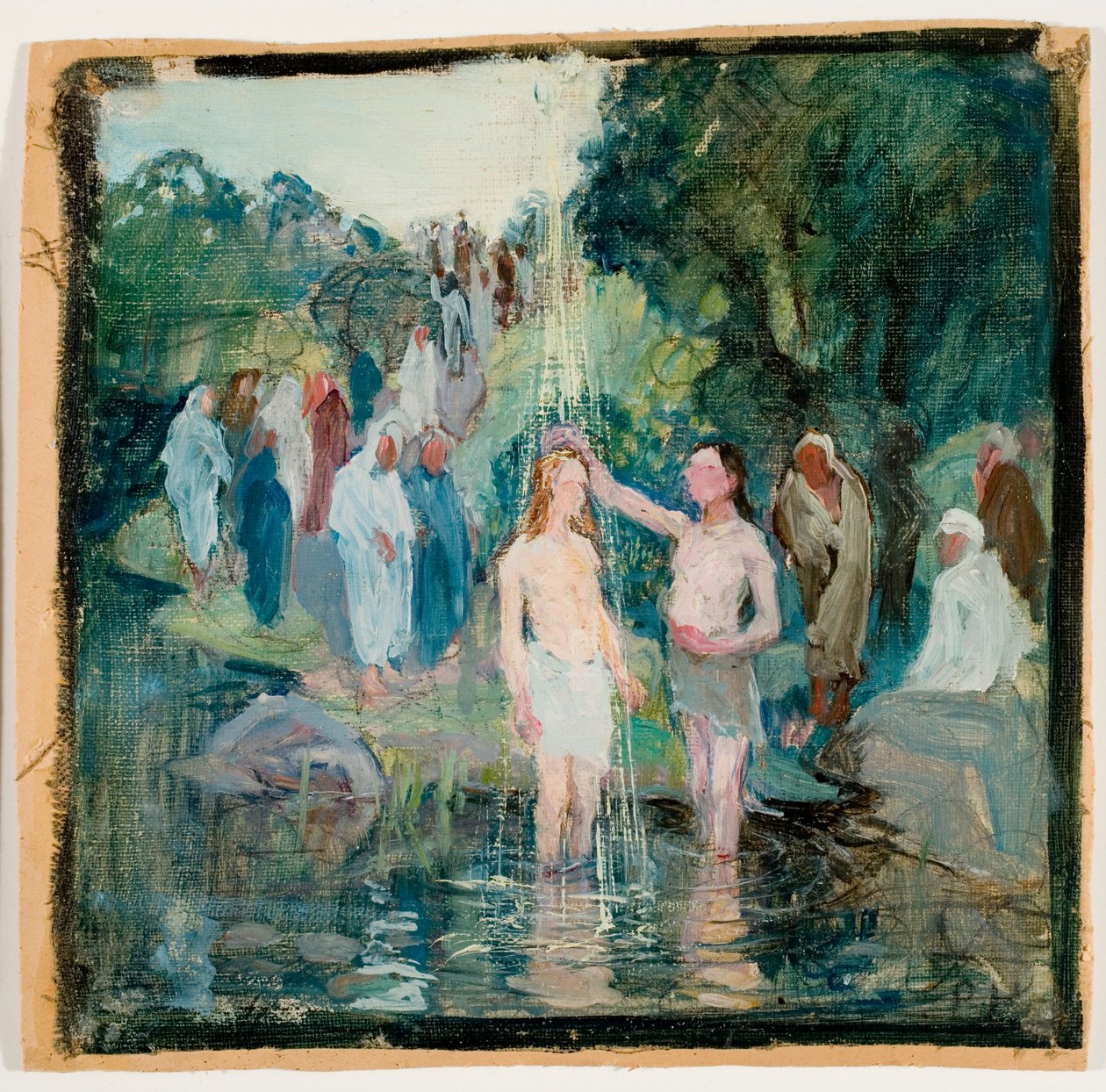 Le baptême du Christ, projet pour le retable de l