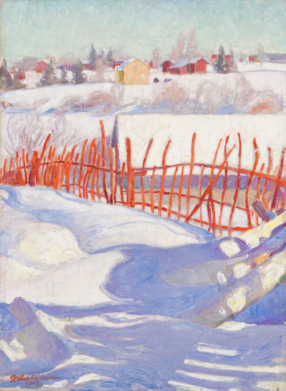 Un village en hiver - Pekka Halonen