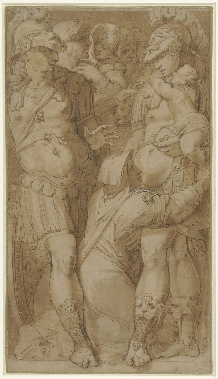 Alexandre graciant la famille de Darius - Pellegrino Tibaldi