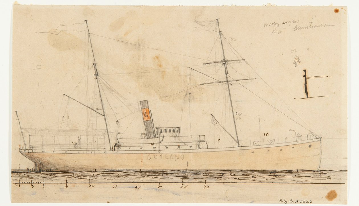 Le bateau à vapeur GOTLAND - Per Wilhelm Cedergren