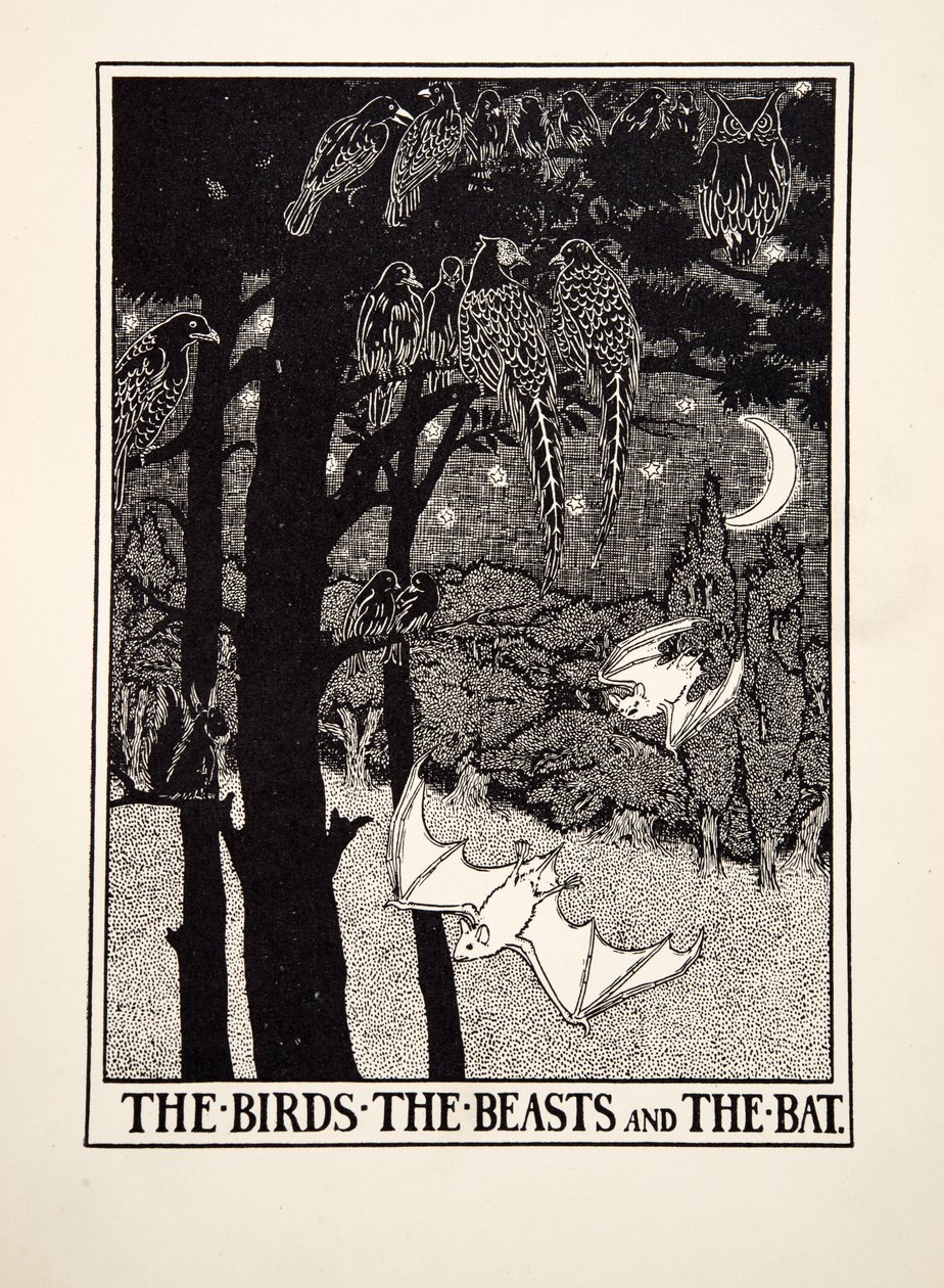 Les Oiseaux, les Bêtes et la Chauve-souris, de Cent Fables d