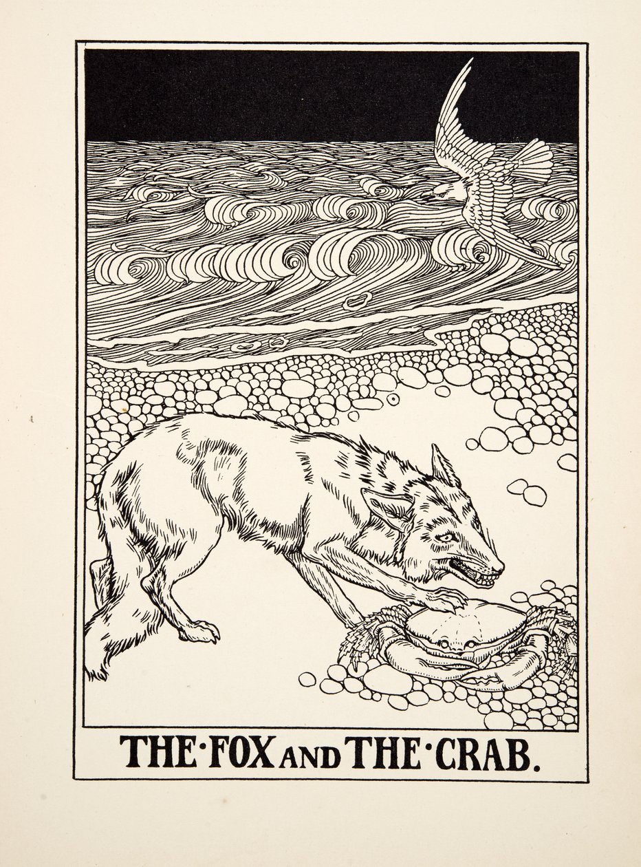 Le Renard et le Crabe, de Cent Fables d