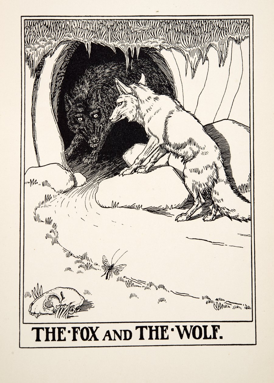 Le Renard et le Loup, de Cent Fables d