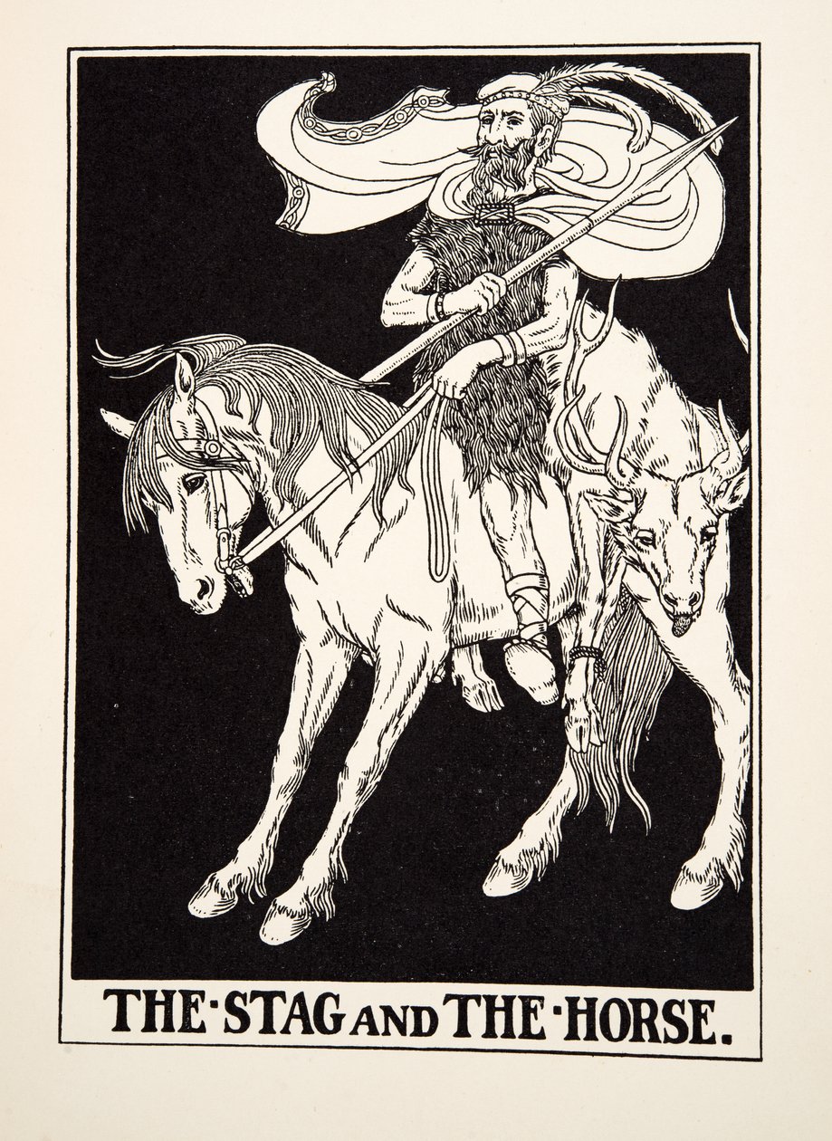 Le Cerf et le Cheval, de Cent Fables d