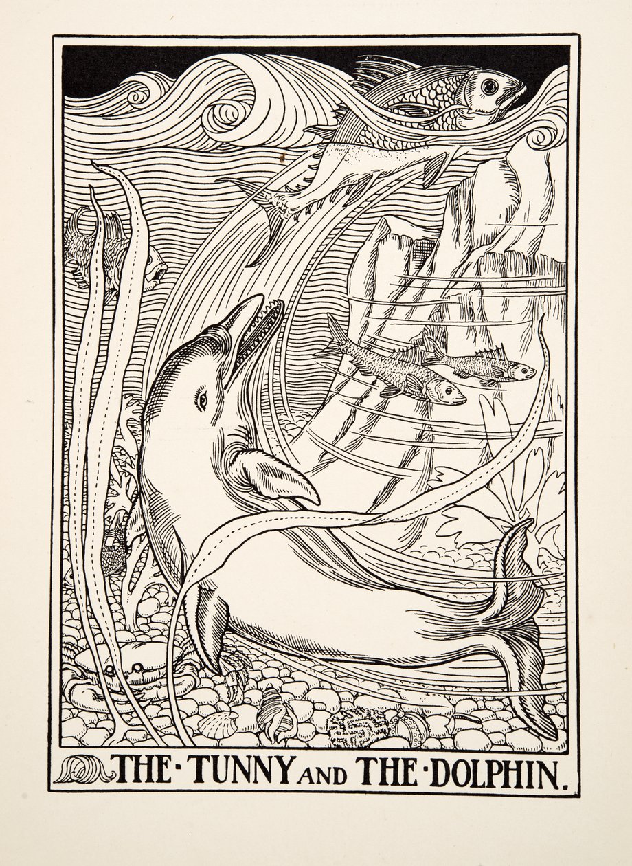 Le Thon et le Dauphin, de Cent Fables d