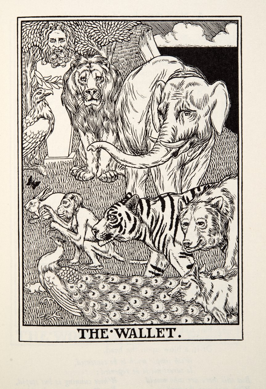 Le Portefeuille, des Fables de Fontaine, pub. 1905 - Percy J. Billingshurst