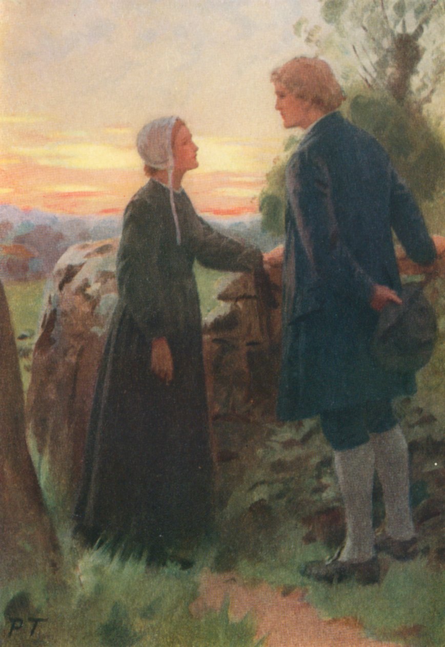 Illustration pour Adam Bede de George Eliot (lithographie couleur) - Percy Tarrant