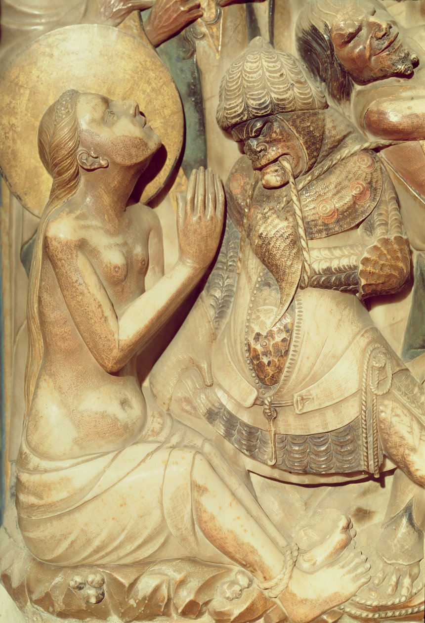 Le martyre de Sainte Thècle, détail du grand autel - Pere Johan