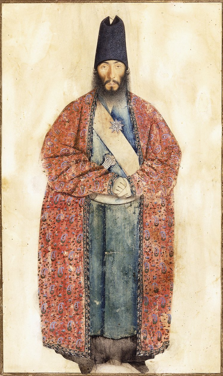 Portrait du défunt Sam Khan Ilkhani, XIXe siècle - Persian School