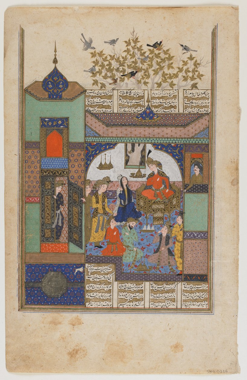Shirin devant Shiruya, c.1600 - Persian School