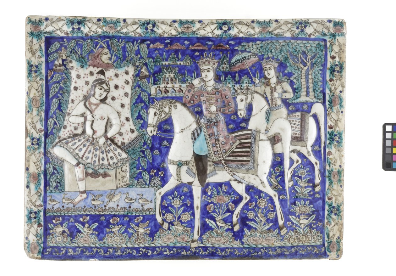 Carreau de Téhéran, 19e siècle - Persian School