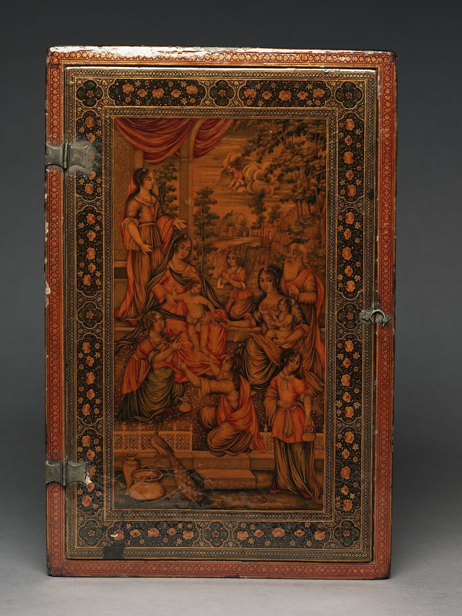 Trousse à outils représentant la Sainte Famille, c.1830 - Persian School
