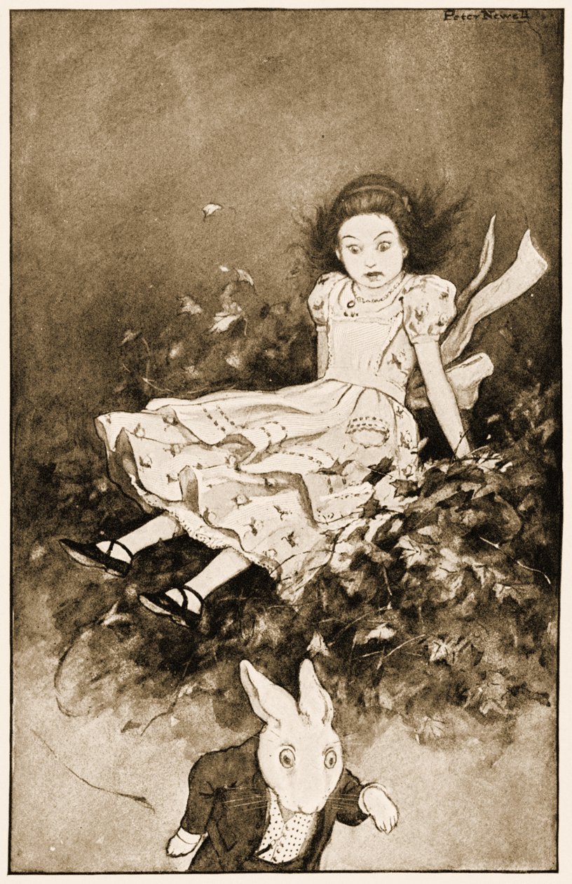 Elle est tombée sur un tas de feuilles sèches, illustration pour Les aventures d
