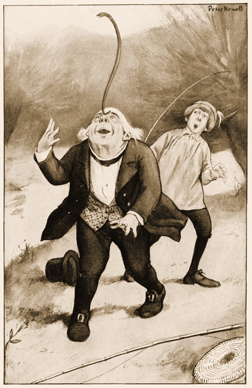"Vieux Père William équilibrant une anguille sur le bout de son nez", illustration pour Les Aventures d