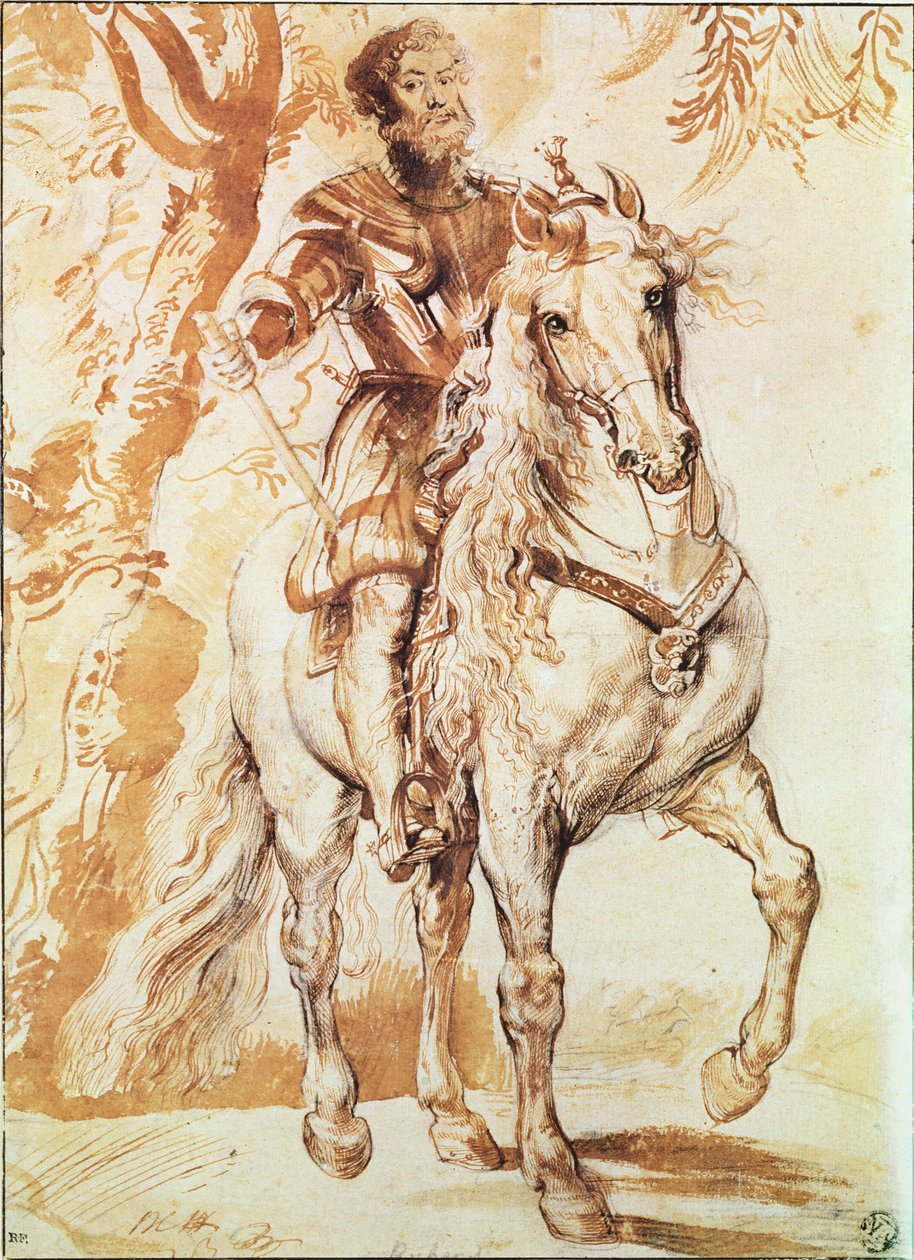 Un chevalier monté en armure - Peter Paul Rubens