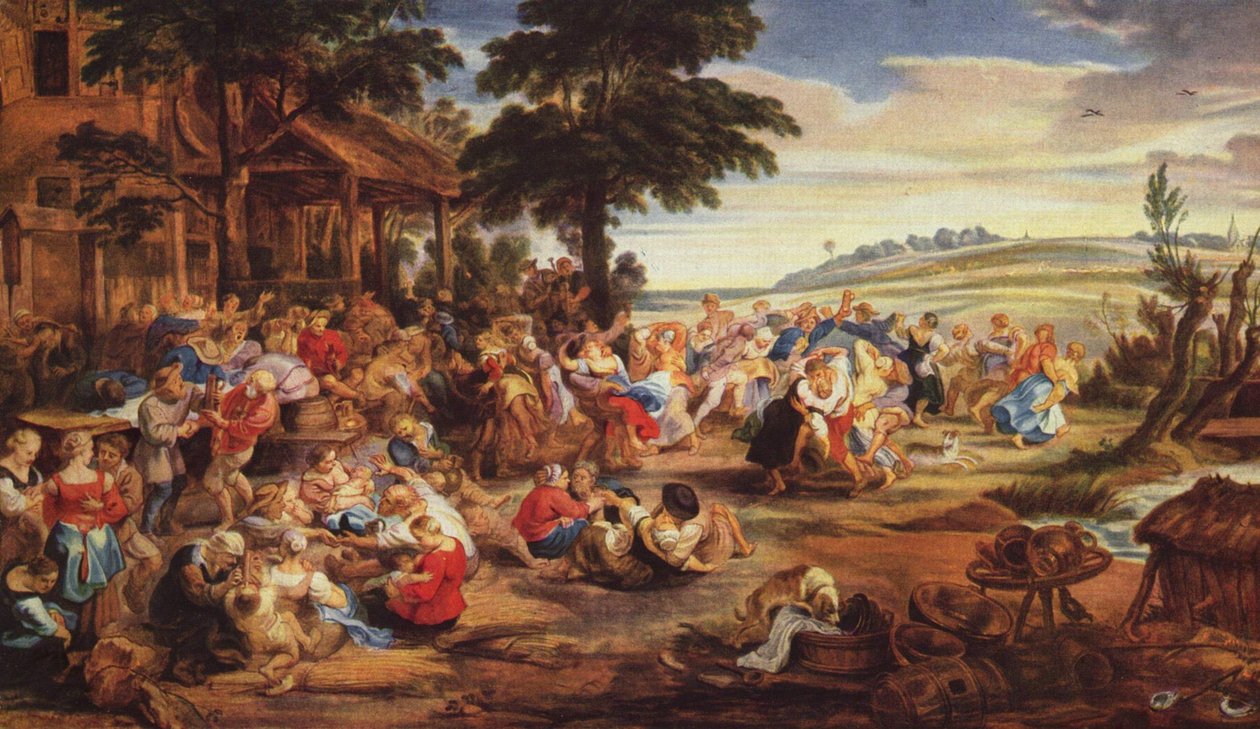 Paysans festoyant et dansant - Peter Paul Rubens