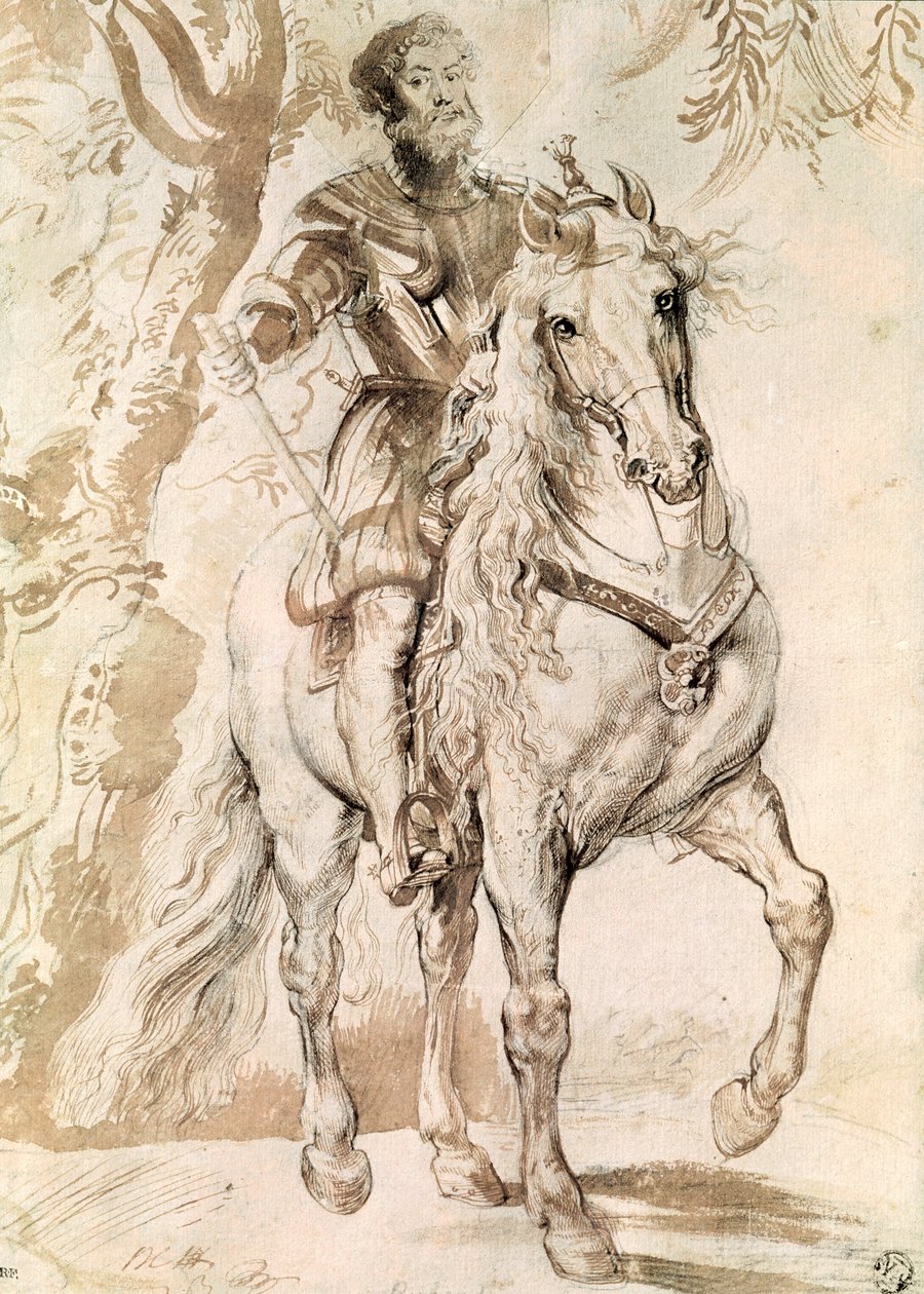 Étude pour un portrait équestre du Duc de Lerma (1553-1625) 1603 - Peter Paul Rubens