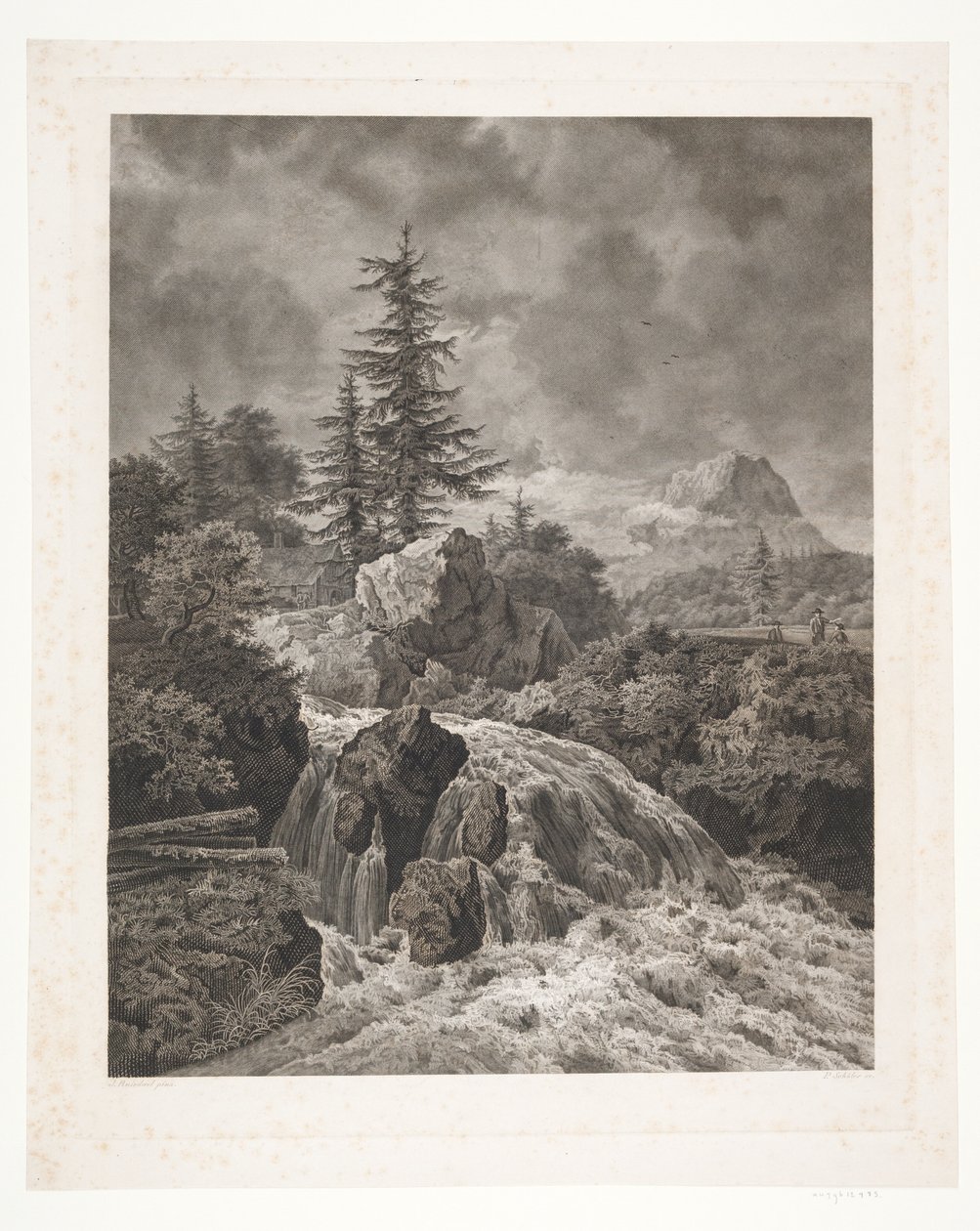 Paysage avec cascade - Peter Christian Schøler