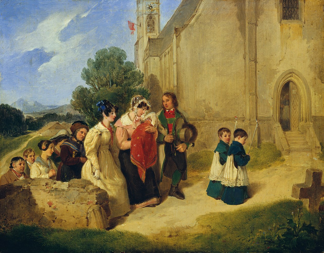 Le baptême - Peter Fendi
