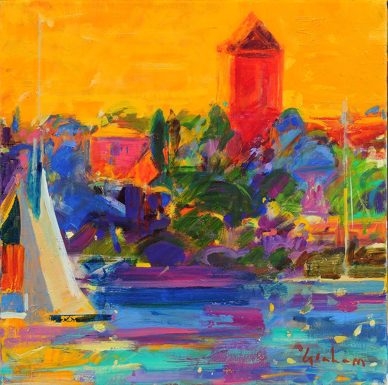 Baie de Cannes, 2021 - Peter Graham (Contemporary)