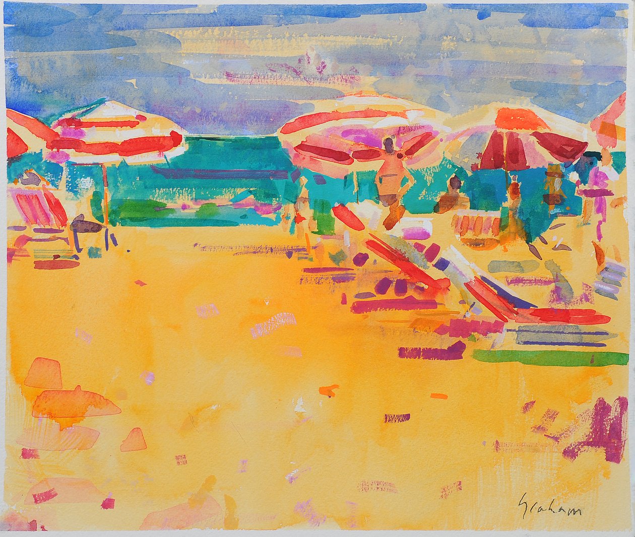 Plage Océanique - Peter Graham (Contemporary)