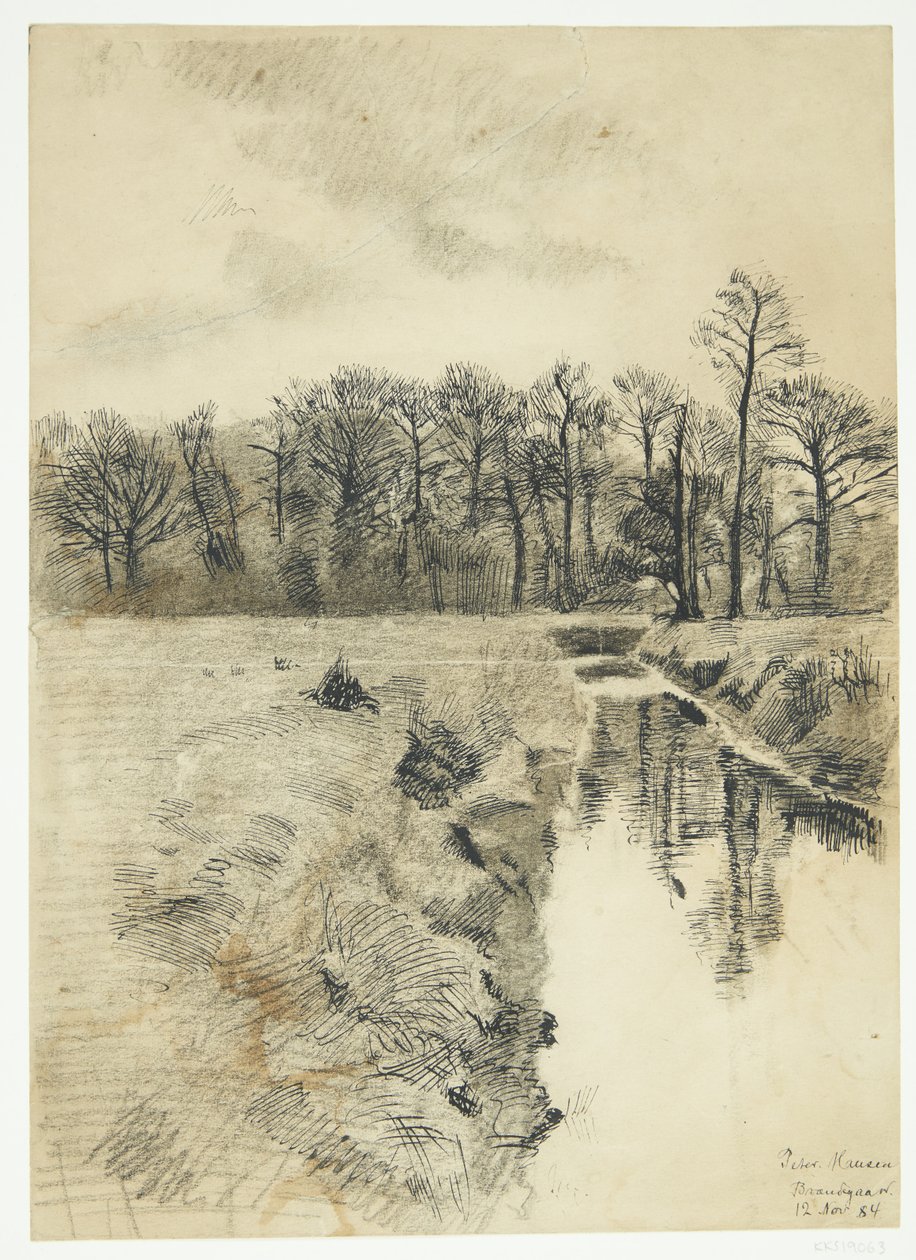 Paysage avec une rivière - Peter Hansen