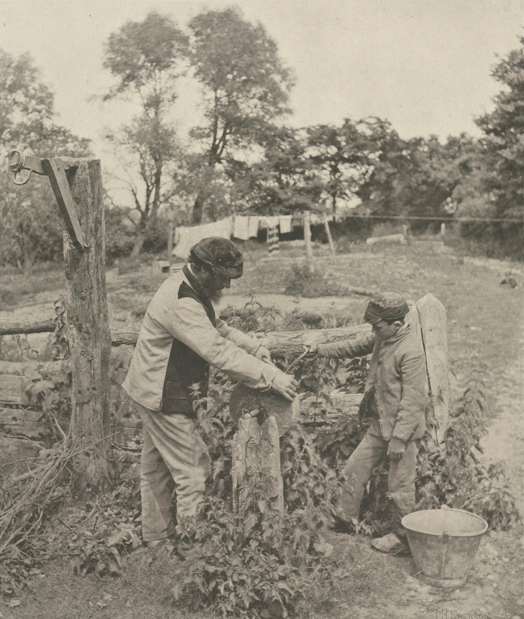 À la meule - Une ferme du Suffolk, 1888 - Peter Henry Emerson