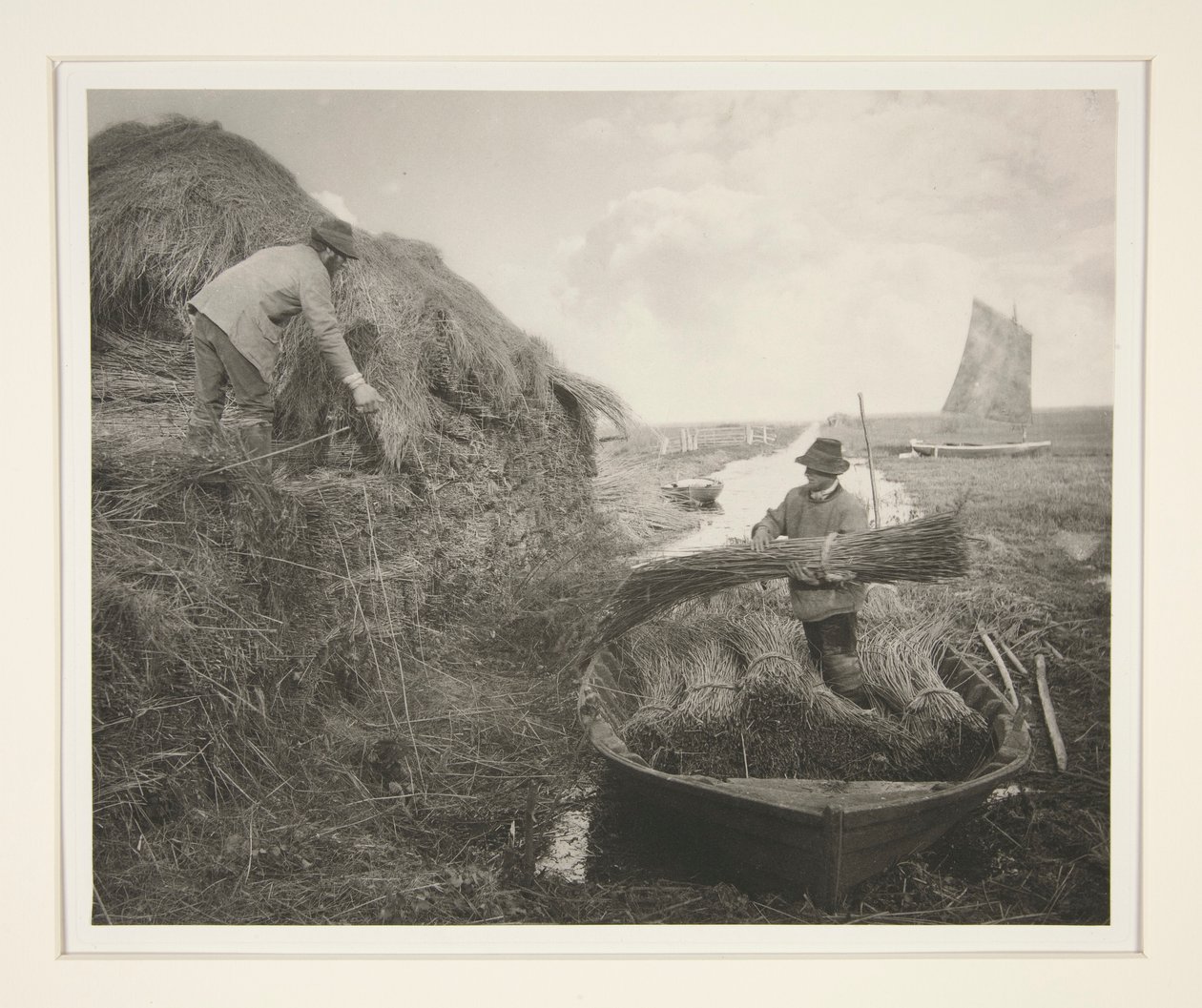 Empilage des roseaux - Peter Henry Emerson
