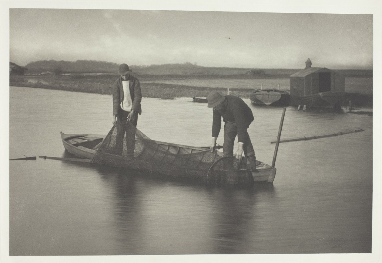 Reprendre le filet à anguilles - Peter Henry Emerson