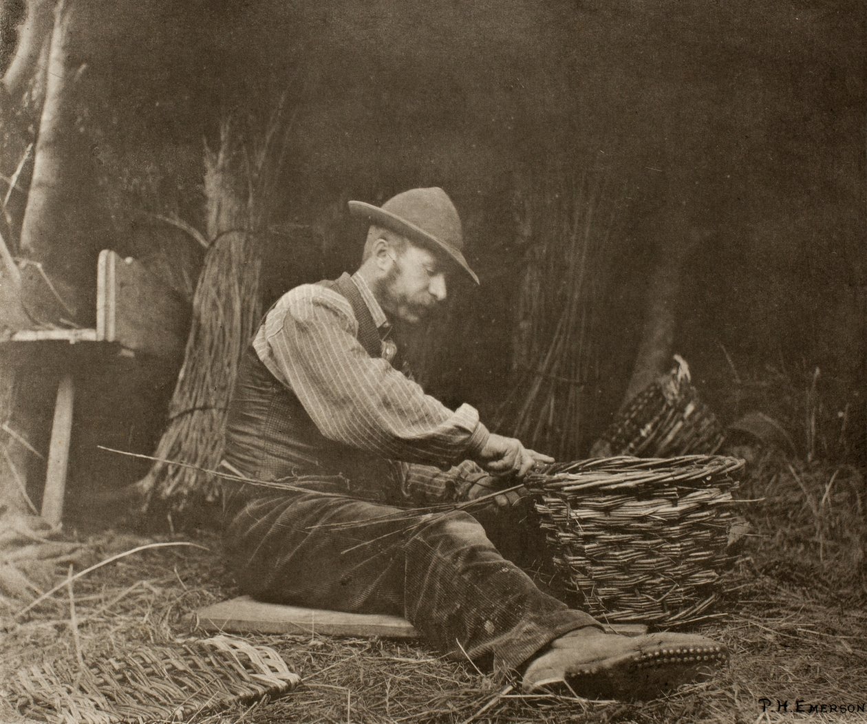 Le fabricant de paniers - Peter Henry Emerson