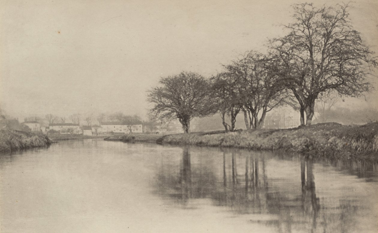 Le village au bord de la rivière, 1890-1891, imprimé en 1893 (photo) - Peter Henry Emerson