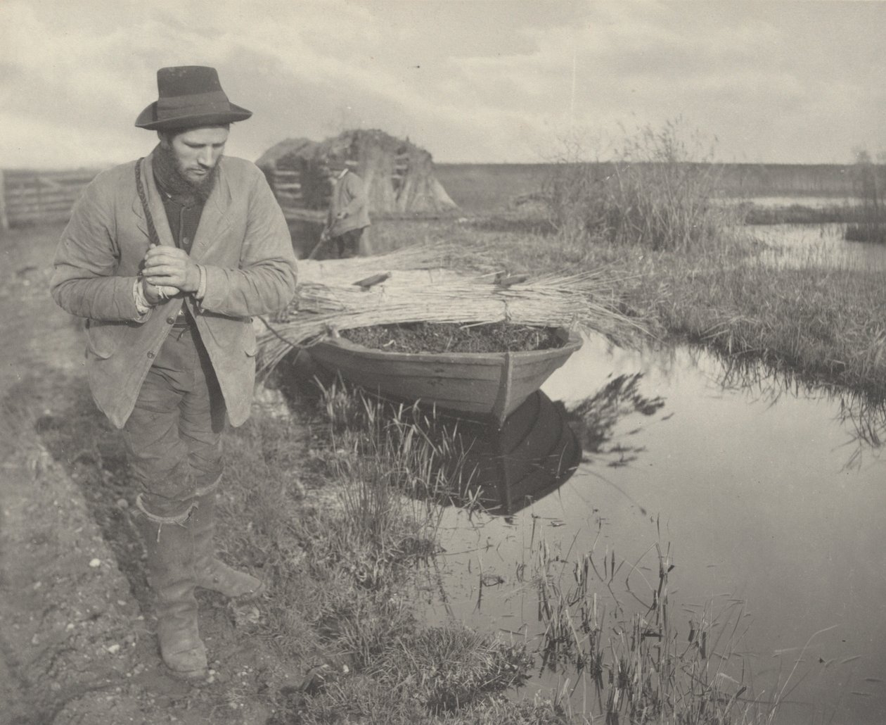 Remorquage du Reed, 1886 (photo) - Peter Henry Emerson