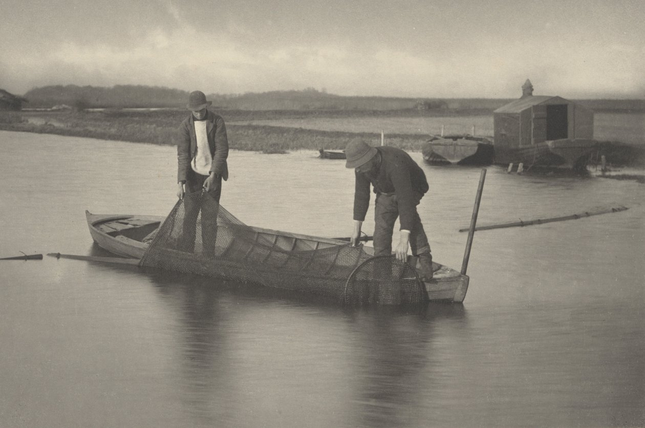 Ramassage du filet à anguilles - Peter Henry Emerson and T.F. Goodall