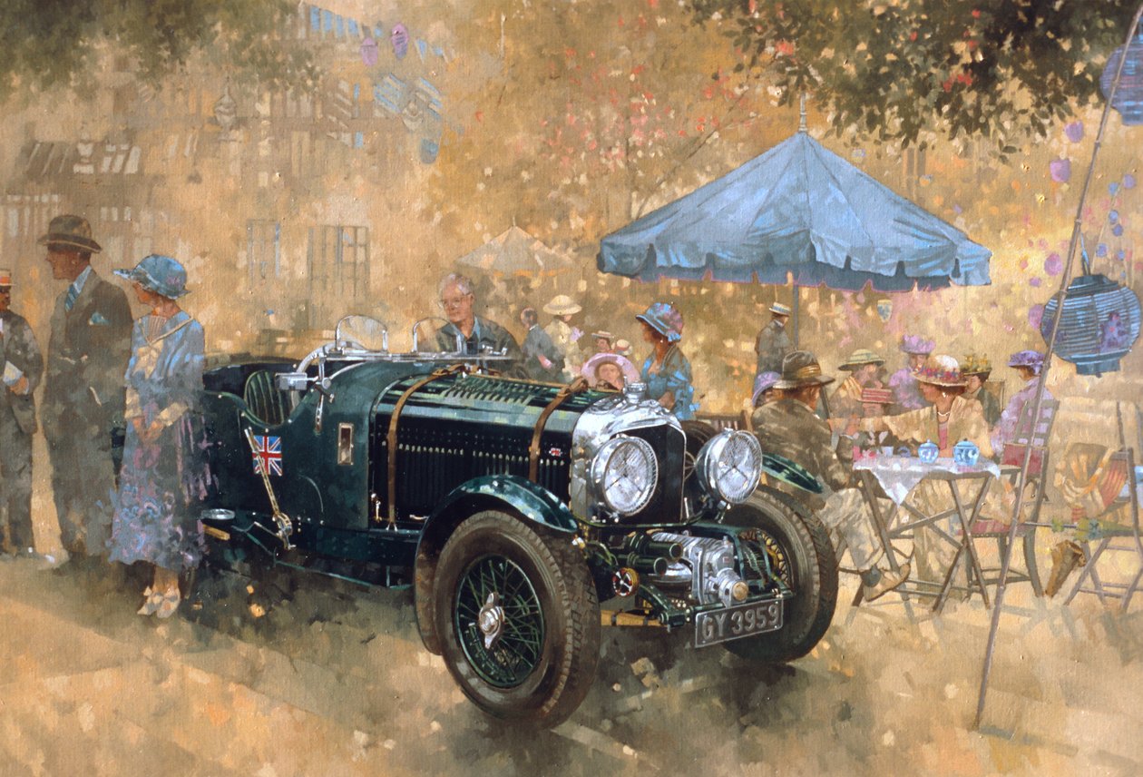 Fête de jardin avec la Bentley - Peter Miller