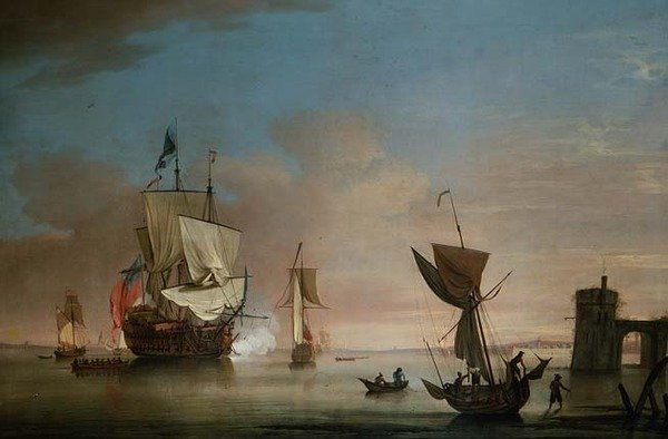 Le coup de canon du matin, deux-ponts avec d