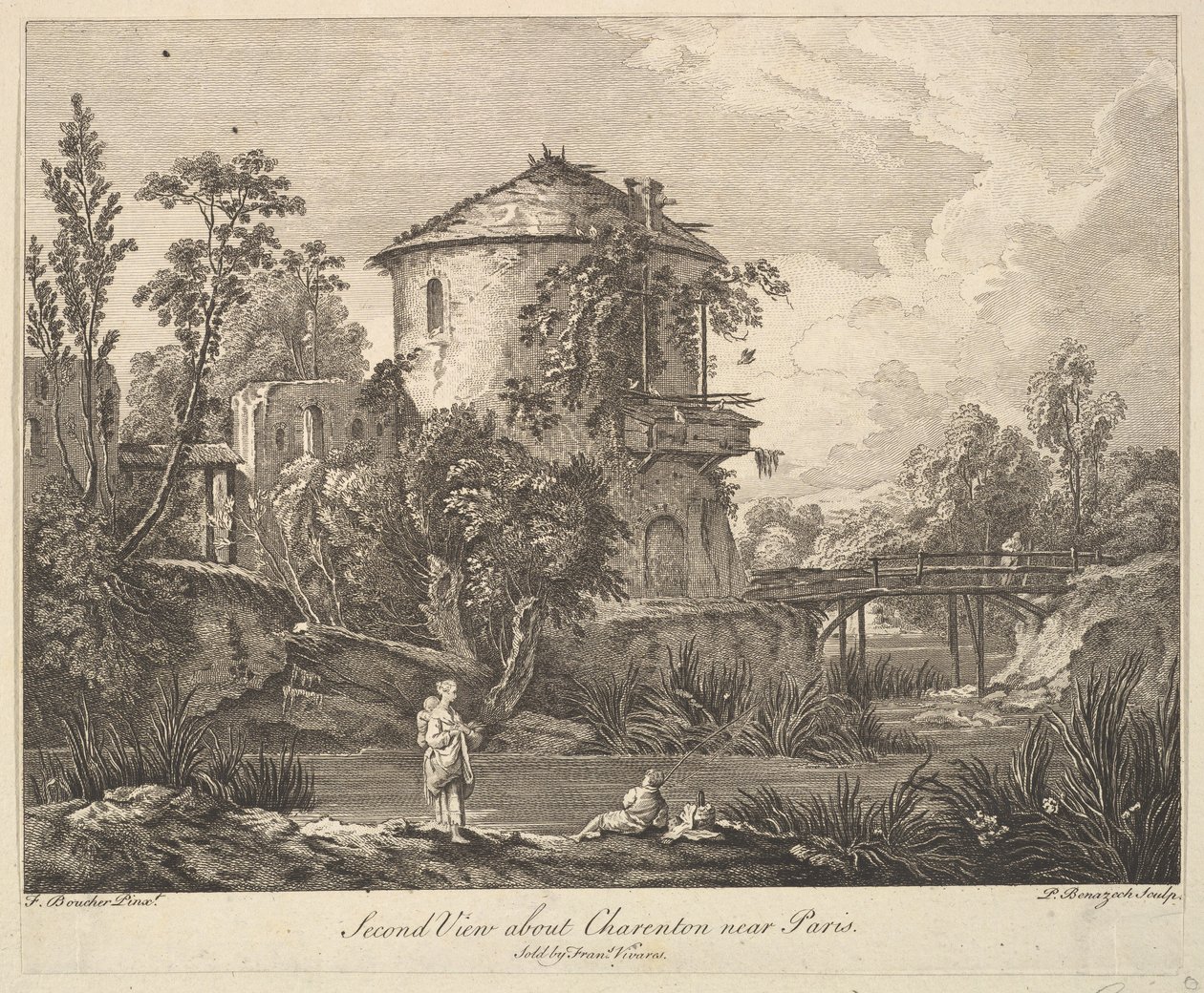Deuxième Vue de Charenton près de Paris - Peter Paul Benazech