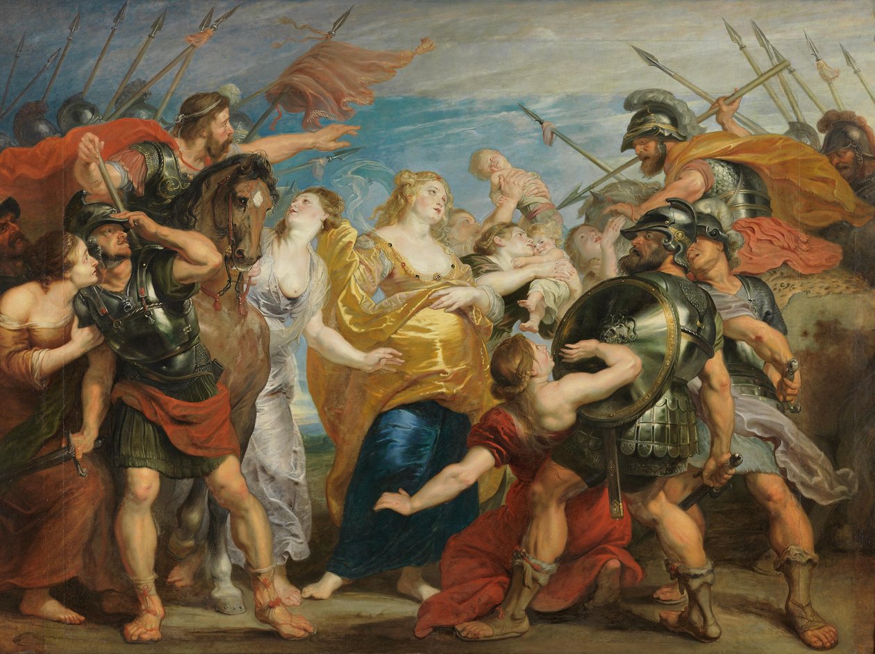 La réconciliation entre les Romains et les Sabins - Peter Paul Rubens