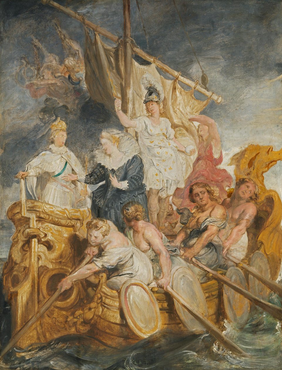 La passation du pouvoir au dauphin (esquisse du cycle des Médicis) - Peter Paul Rubens