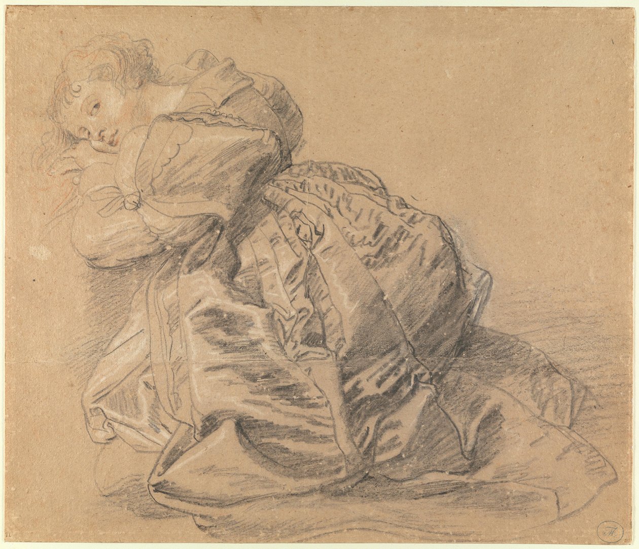 Jeune femme à genoux - Peter Paul Rubens