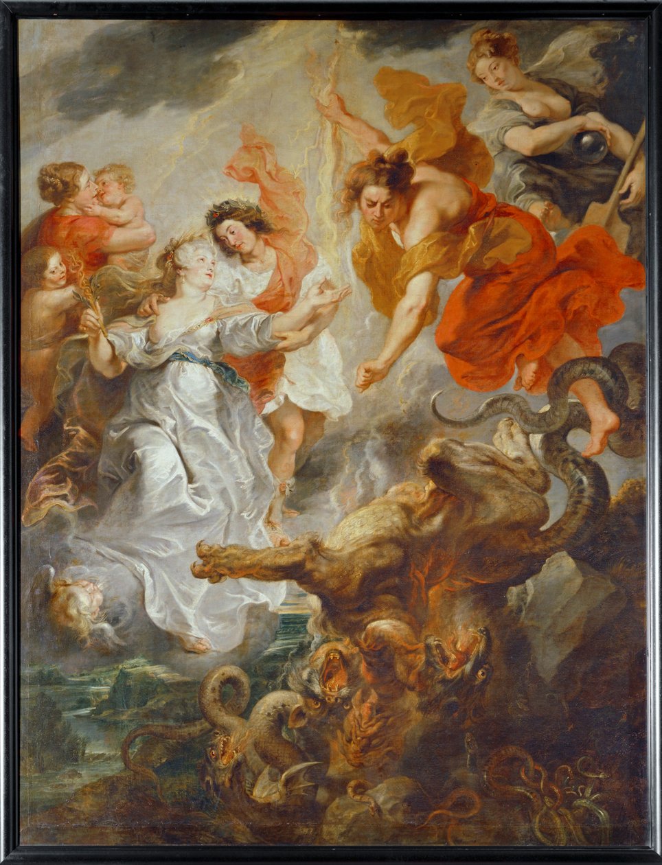 La parfaite Reconciliation de la reine et de son fils (painting on canvas) - Peter Paul Rubens
